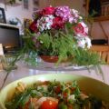 Fusilli con pisellini ed erbe aromatiche