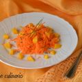 Insalata di carote con mango ed erba cipollina
