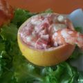 INSALATA DI POMPELMO ROSA E GAMBERI