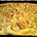 Focaccia alle cipolle con pasta madre