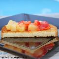 Bruschette con patate e peperoni in agrodolce