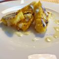 Polenta alla Piastra con Fonduta di Gorgonzola
