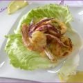 GAMBERI E CALAMARI FRITTI AL FORNO