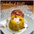 Timballini di riso con fonduta