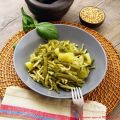 Trofie al pesto con patate e fagiolini