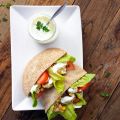 Pita integrale con farcitura tex-mex