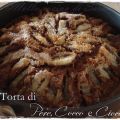 Torta di pere, cocco e cioccolato