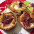 Cestini di sfoglia con prosciutto e mozzarella