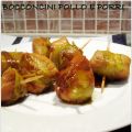 Bocconcini glassati di pollo e porri