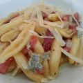 Fusilli speck e gorgonzola