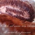 ROTOLO AL CACAO CON CREMA DI NOCCIOLE E PANNA