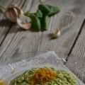 Risotto al pesto di zucchine e bottarga
