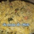 Tagliatelle zucchine e gamberetti