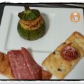Zucchine tonde ripiene al profumo di Paella