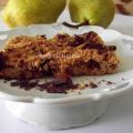Torta briciola con cioccolato e pere