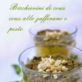 BICCHIERINI DI COUS COUS ALLO ZAFFERANO E PESTO