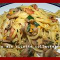 LINGUINE CON UOVA E FUNGHI