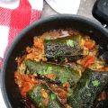 Zucchine ripiene di pane e bottarga di tonno