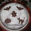 torta al cacao e cocco per hallowen