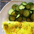 Omelette colorate con zucchine e mortadella