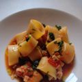 Calamarata con pancetta e vongole