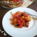 VERZA AL PATE' DI OLIVE E POMODORI AL FORNO