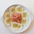 Tartare di gambero rosso con fette di cedro