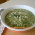 Riso con zucchine, fave e piselli