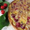Crostata con crema cotta e ciliegie