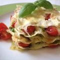Lasagne di carasau, pesto, pomodorini e[...]