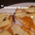 Crostoni di pane pugliese con crema di peperoni[...]