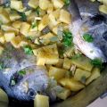 Orate al forno con patate all'aceto