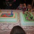 TORTA CIRCUITO MOTO E TORTA PEPPA PIG...PER IL[...]