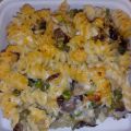 FUSILLI CON RADICCHIO; PISELLI,PORRO E ZUCCHINE
