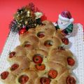 Alberello briosche salato con pomodorini