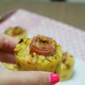 Muffin salati mortadella e pistacchi