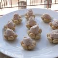 Tartellette al vino con mousse di mortadella