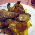 Quaglie con mele e quadrotti di polenta