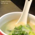 Zuppa di verza e latte di soia