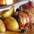 Coniglio con pancetta.