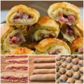 Fagottini di sfoglia con prosciutto e formaggio!
