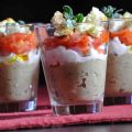 Bicchierini con mousse di melanzane, mozzarella[...]