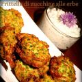 FRITTELLE di ZUCCHINE alle erbe