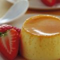 Creme caramel con le fragole