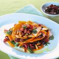 Millefoglie di zucca e olive con pancetta