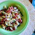 Pasta con ricotta crudo e rucola