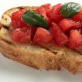 Bruschette pomodoro e basilico