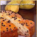 Torta di pere caramellate e gocce di cioccolata