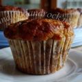 Muffin alla marmellata di mirtilli, con burrolio