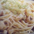 Spaghetti con acciughe e finocchi
